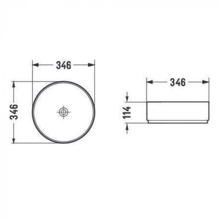 Set vas wc rimless cu capac soft close Oslo plus lavoar baie rotund cu efect marmura [3]