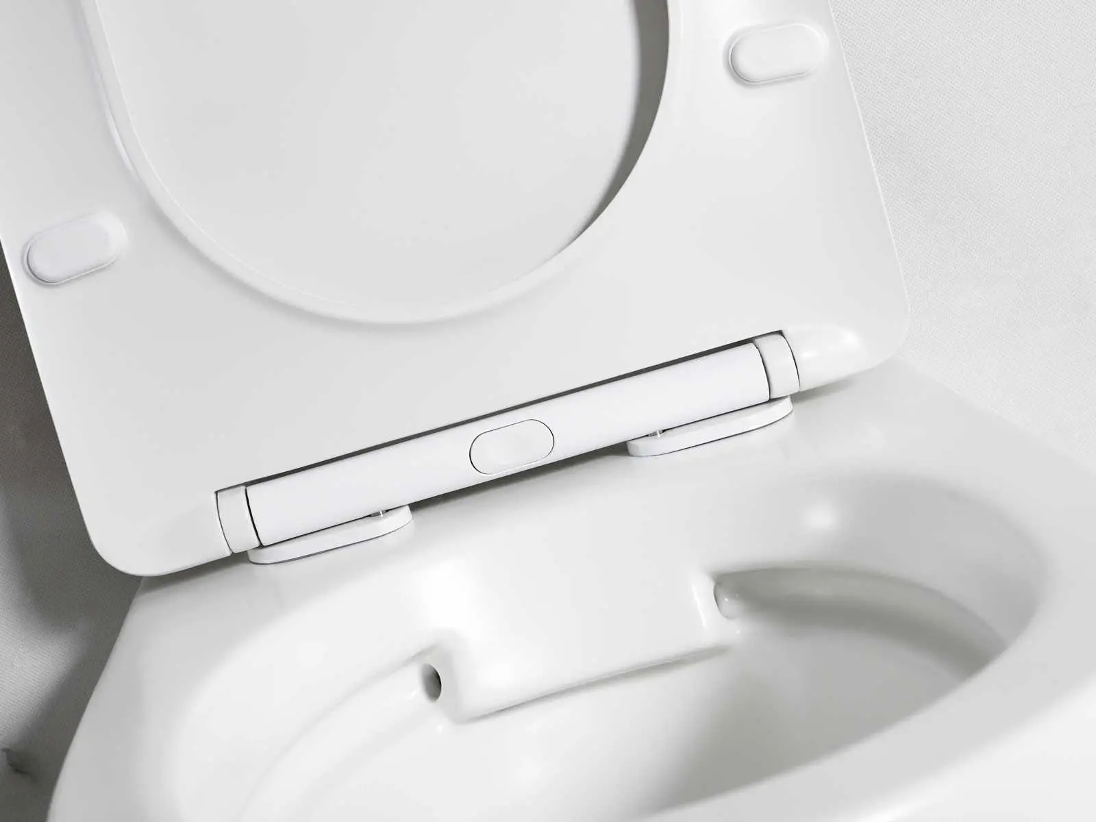 Set vas wc rimless suspendat, Rotund, Foglia Oslo si capac softclose alb [6]