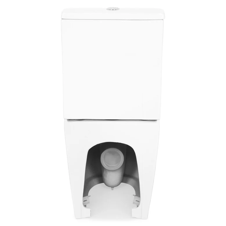 Set vas wc stativ rimless Foglia Oslo cu rezervor si capac soft close inclus, alb lucios [7]