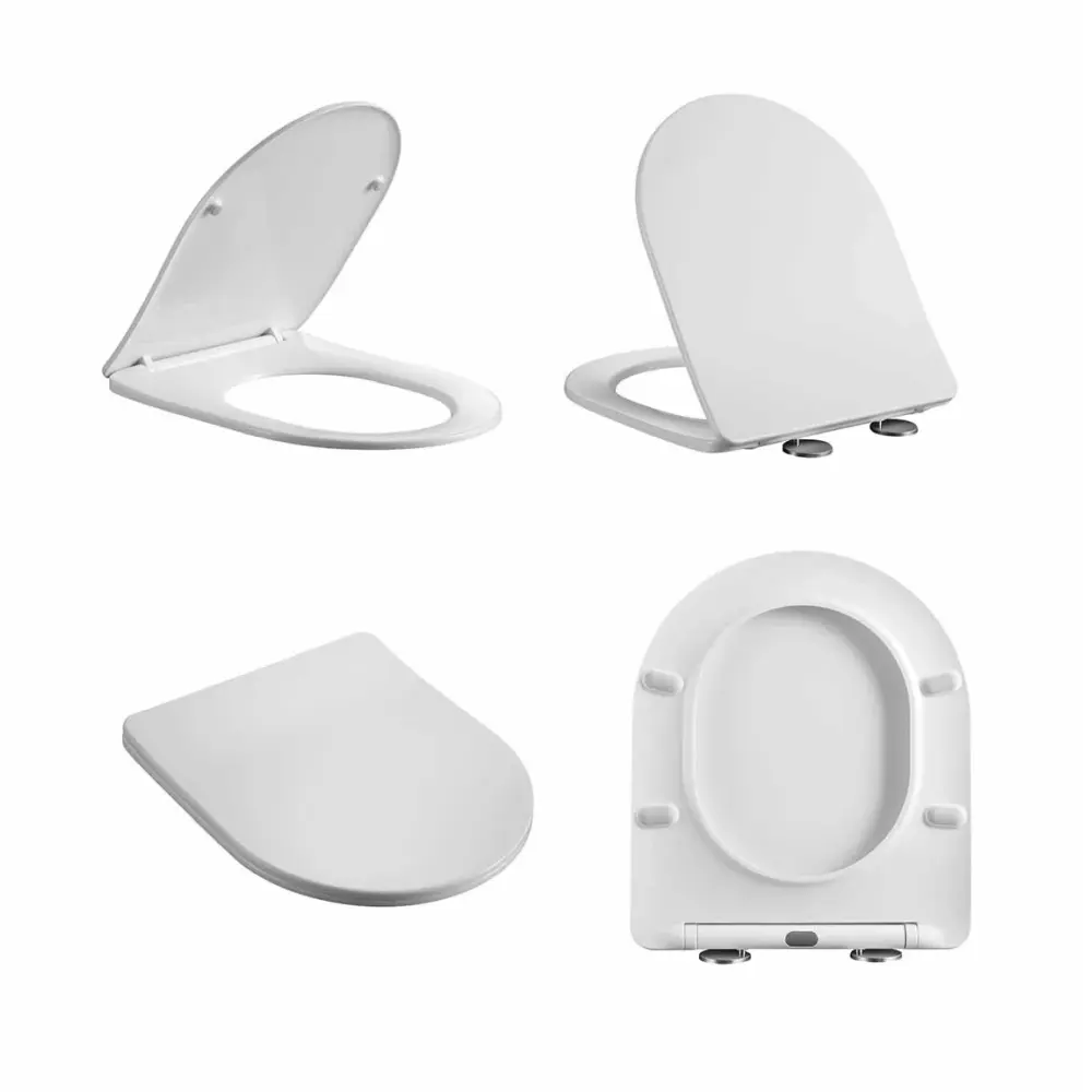 Set vas wc stativ rimless Foglia Oslo cu rezervor si capac soft close inclus, alb lucios [6]