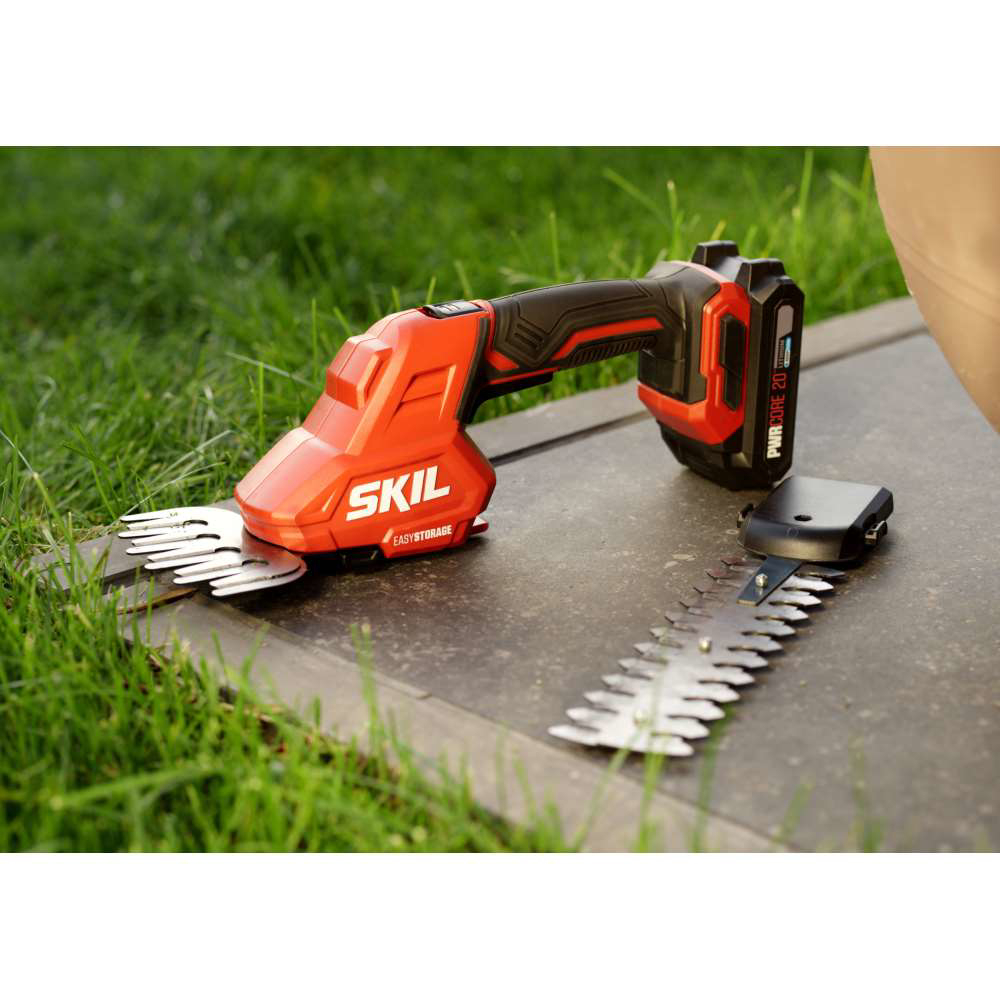 SKIL 0630 CA, Foarfeca pentru taiat iarba 2 in 1, 120x200 mm, cu doua lame, doar corpul [10]
