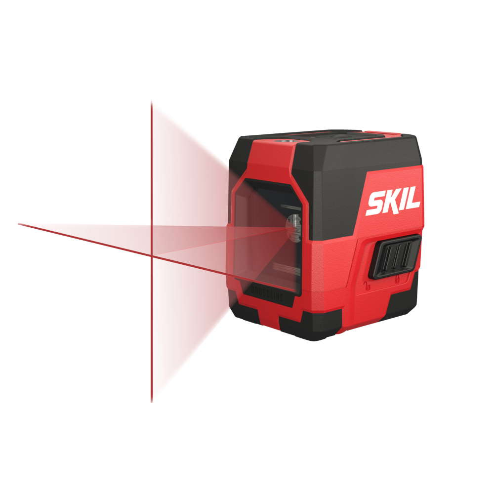 SKIL 1910 AA Nivela laser cu linie în cruce, lumina rosie, raza actiune 15m, prindere trepied 1/4, Accu Li-Ion, include incarcator micro USB si clema de prindere [4]