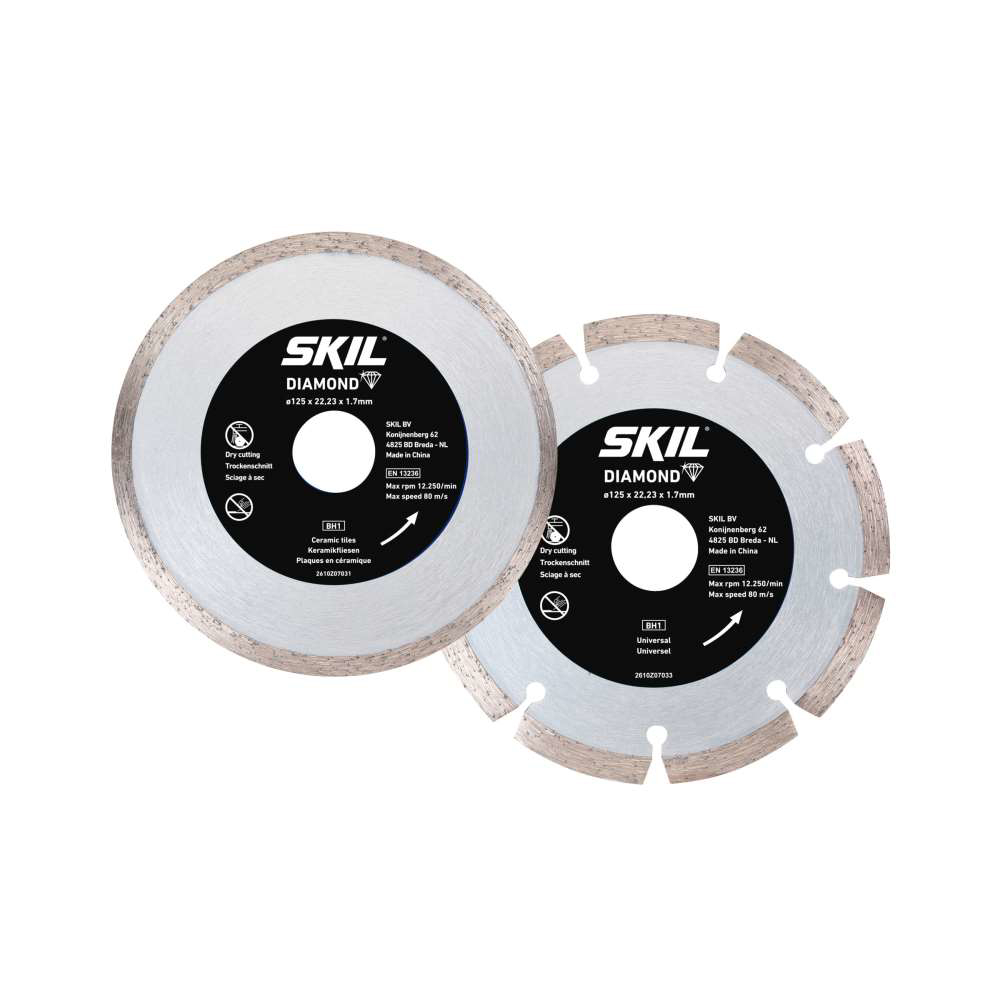 SKIL 2610S01159 set de 2 discuri diamantate, cu diametrul de 125 mm [2]