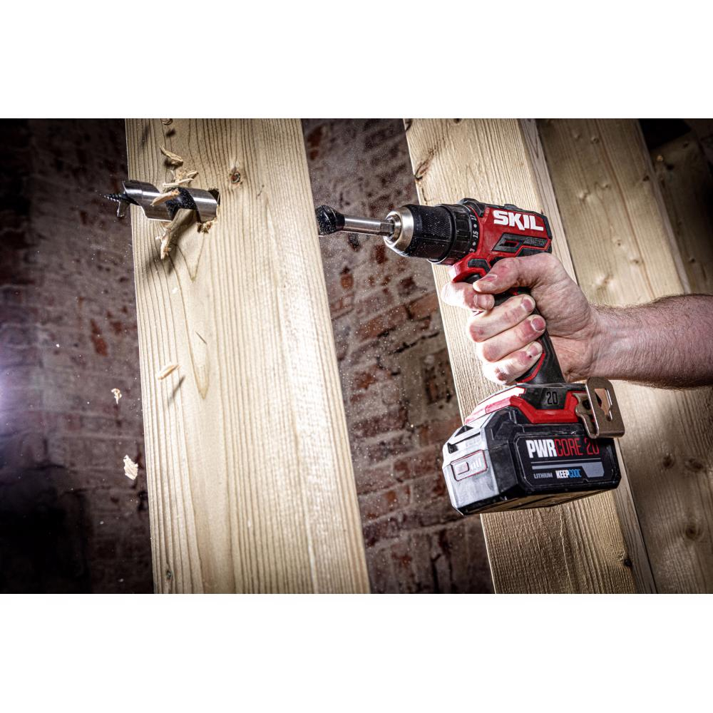 SKIL 3065 CA bormasina cu acumulator compact Brushless, turatie 0-500/0-1800 /min, bit de insurubare cu doua capete, doar corpul [4]