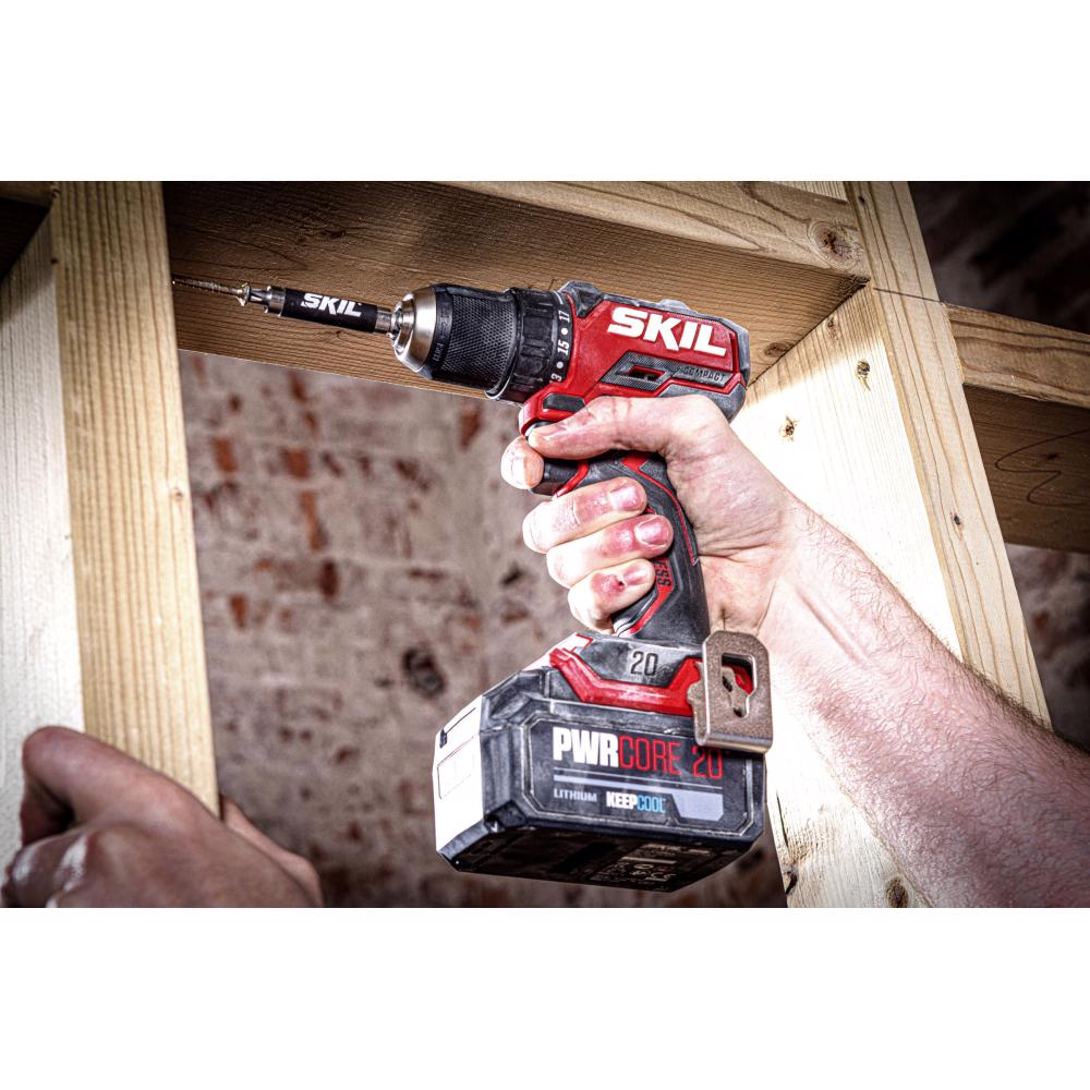SKIL 3065 CA bormasina cu acumulator compact Brushless, turatie 0-500/0-1800 /min, bit de insurubare cu doua capete, doar corpul [8]