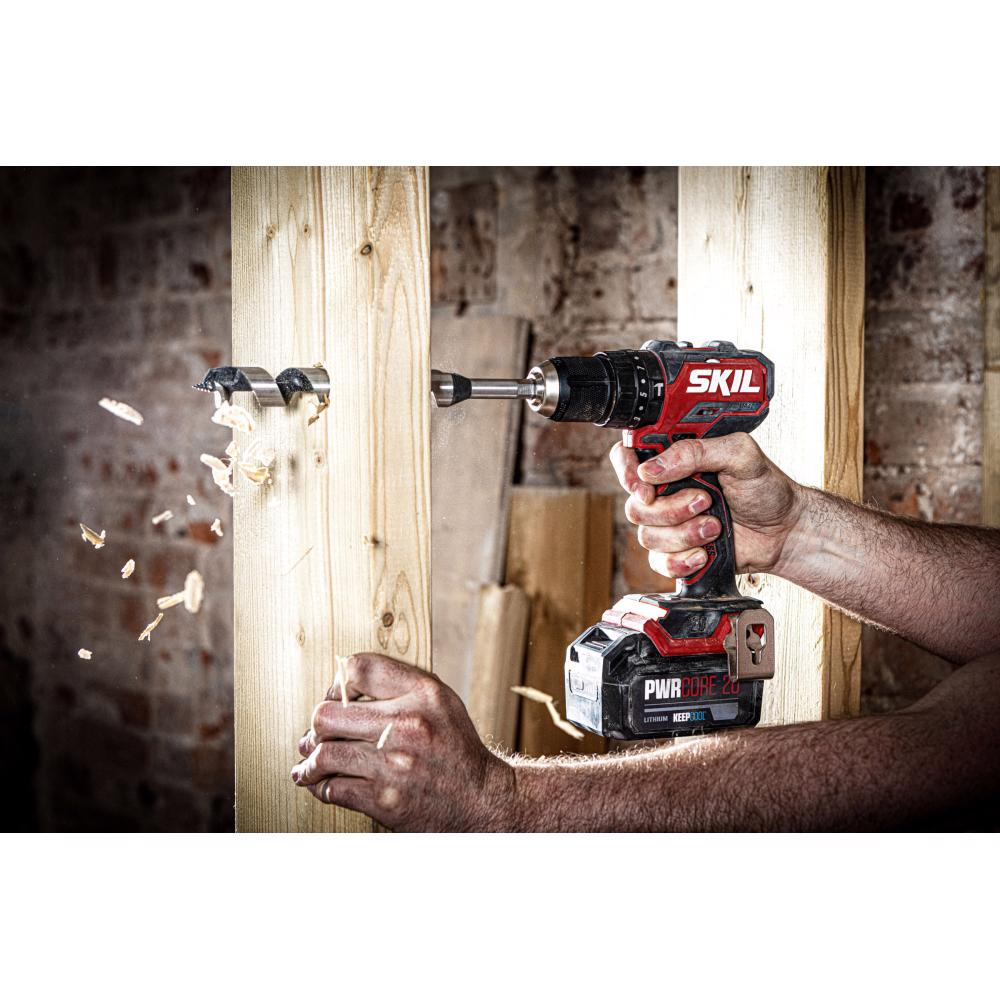 SKIL 3075 HA masina de gaurit cu percutie, 0-500/0-1800/min, compact Brushless, geanta de transport+set de 6 biti, incarcator, 2xAccu [8]