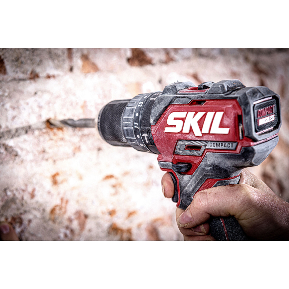 SKIL 3075 JA masina de gaurit cu percutie cu acumulator, cuplu maxim 60 nm, 0-500/0-1800/min, compact Brushless, geanta de transport+set de 6 biti, doar corpul [6]