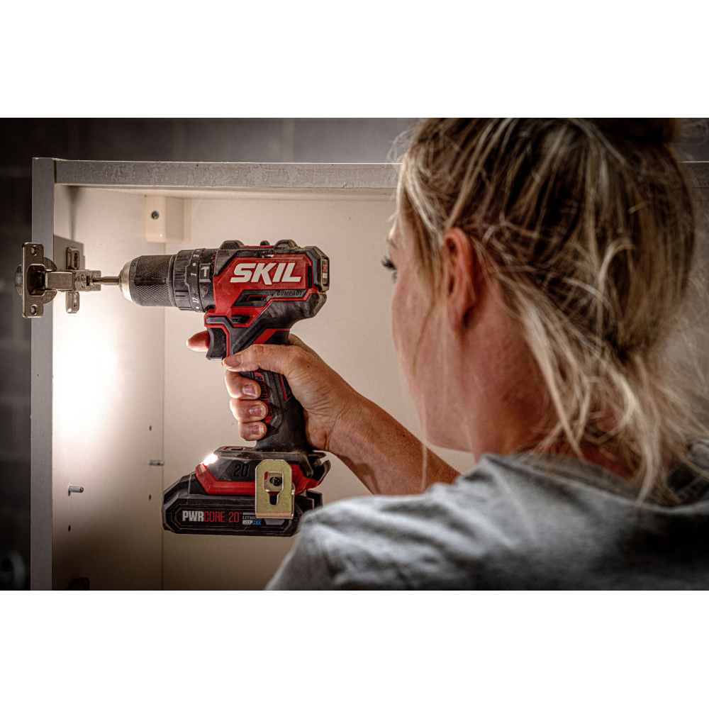 SKIL 3075 JA masina de gaurit cu percutie cu acumulator, cuplu maxim 60 nm, 0-500/0-1800/min, compact Brushless, geanta de transport+set de 6 biti, doar corpul [2]