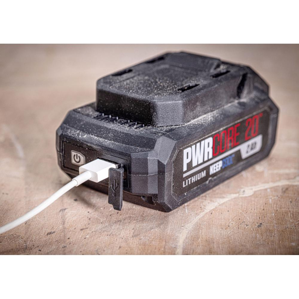 SKIL 3130 AA, Acumulator Li-Ion 20V Max, 2.0Ah, PWRCORE 20, port USB, indicator LED [3]
