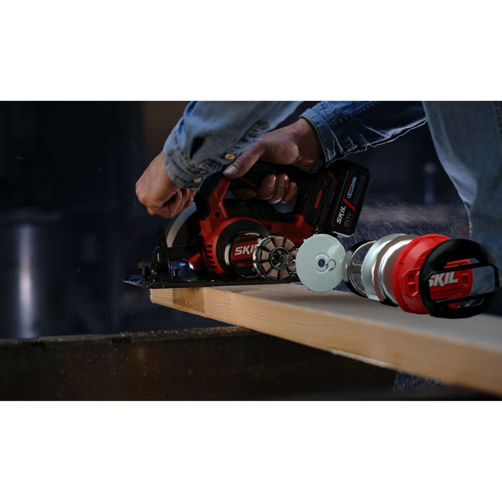 SKIL 3550 CA Circular de mana, brushless, fara acumulator, 20V MAX, Energy Platform, 5400rpm, 165mm, doar corpul [9]