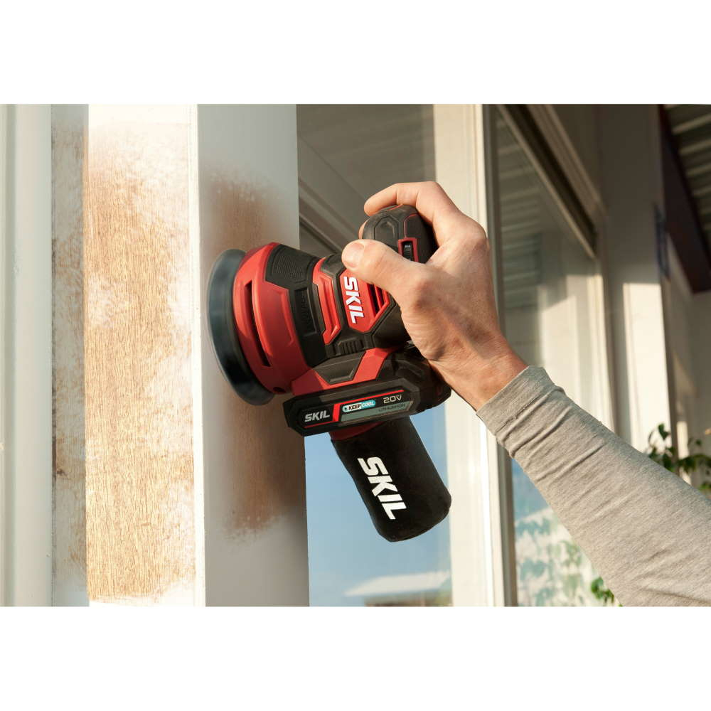 SKIL 3745 CA, Slefuitor cu excentric cu acumulator (doar corpul) SR1E3745CA, 7000-11000 rpm, + accesorii [4]