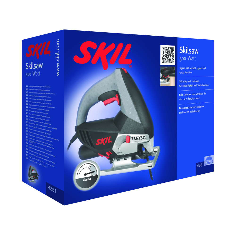 SKIL 4381 AA, Fierastrau pendular F0154381AA, 800-3000 cpm, 500W, + 1 cheie hexagonala [7]