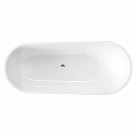 Cada baie freestanding 150 x 75 cm, ovala cu preaplin, Diva Foglia [3]