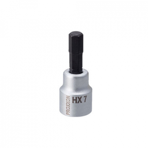 Chei IMBUS 55mm - Cheie HEX, Proxxon 23579, 7mm, cu prindere 3/8" 