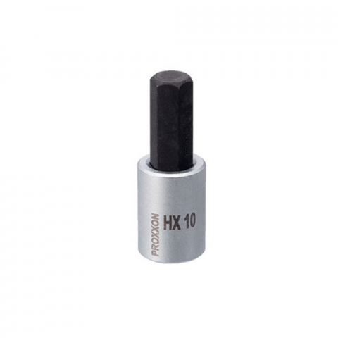 Chei IMBUS 55mm - Cheie HEX, Proxxon 23581, 10mm, cu prindere 3/8" 