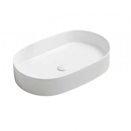 Lavoar baie alb lucios montaj pe blat, fara ventil, 60 cm, Adelais Foglia [1]