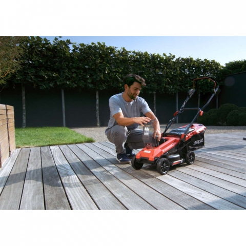 Masina de tuns iarba, SKIL 0130 BA, 34cm, Brushless, cu acumulatori si incarcator [1]