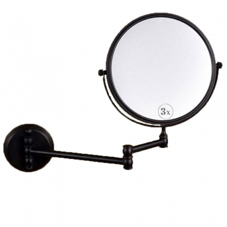 Distributie - Oglinda cosmetica baie, culoare negru petrol , Foglia