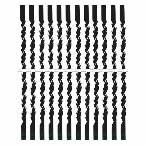 Panze pentru traforaj si ferastrau de mana - Panze traforaj spiralate 130mm fara pin, 12 buc,  Proxxon 28747