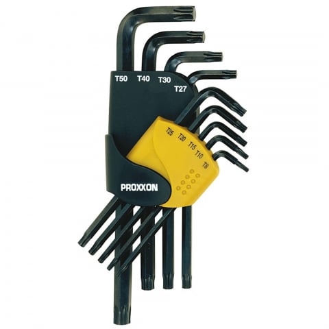 SCULE SI UNELTE - Proxxon 23944, Set 9 chei L TORX Proxxon, lungi, TX 8-50