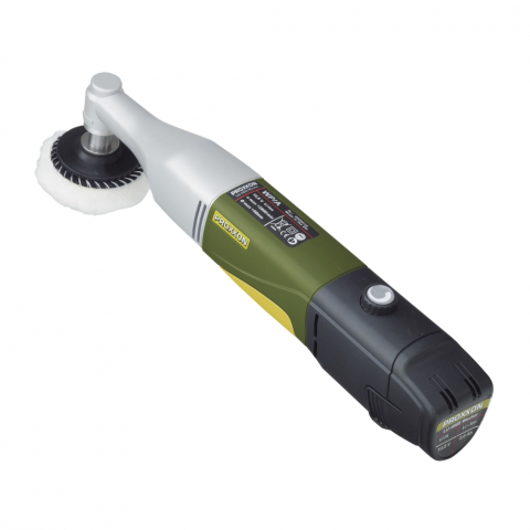 Masini pentru slefuit si lustruit - Proxxon 29820, Masina de lustruit cu gat lung cu acumulator WP/A, 1100-2800 rpm, + 1x Acuu, incarcator, geanta si accesorii