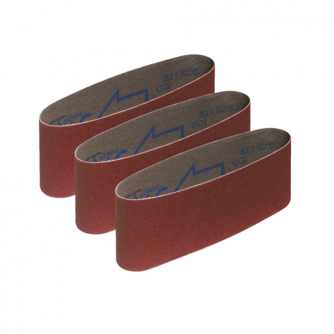 Accesorii abrazive - Set 3 benzi slefuire, granulatie 80, 76x457mm