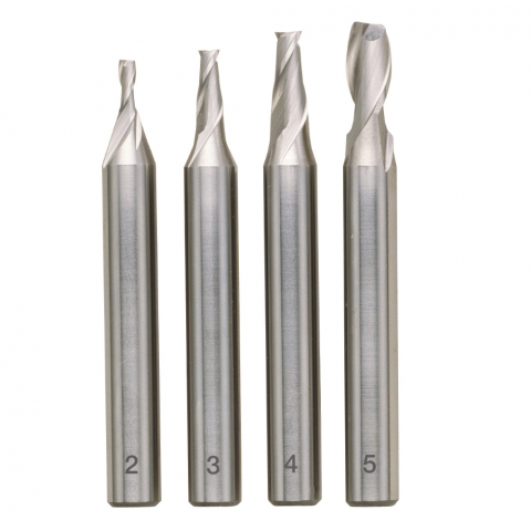 Freze HSS - Set 4 freze HSS-Co5, Proxxon 24610