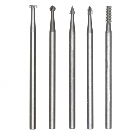 Freze pentru profilare - Set 5 freze din aliaj de otel-wolfram-vanadiu, Proxxon 28710