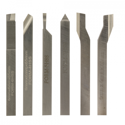 SCULE SI UNELTE - Set 6 cutite strung 6x6mm, Proxxon 24524