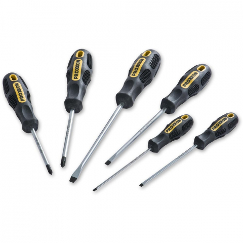 Seturi de surubelnite - Set 6 surubelnite, Proxxon 22606, FLEX-DOT drepte si PZ
