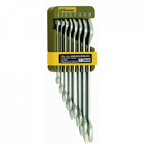 SCULE SI UNELTE - Set 8 chei fixe Slim - Line, inclusiv suport, Proxxon 23800