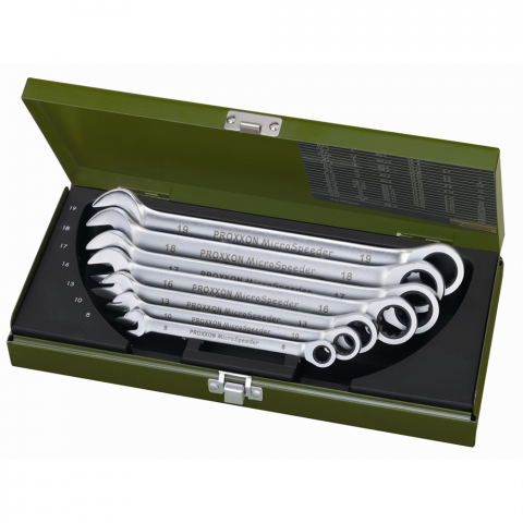 SCULE SI UNELTE - Set chei combinate, Proxxon 23275, cu clichet MICRO-SPEEDER standard