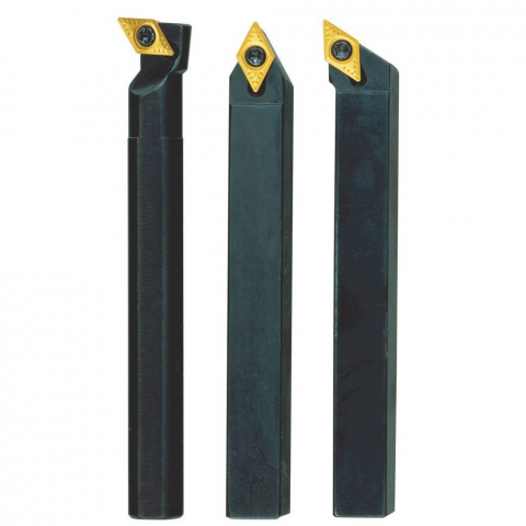 SCULE SI UNELTE - Set de 3 cutite strung cu placute amovibile, Proxxon 24556, 10x10x90