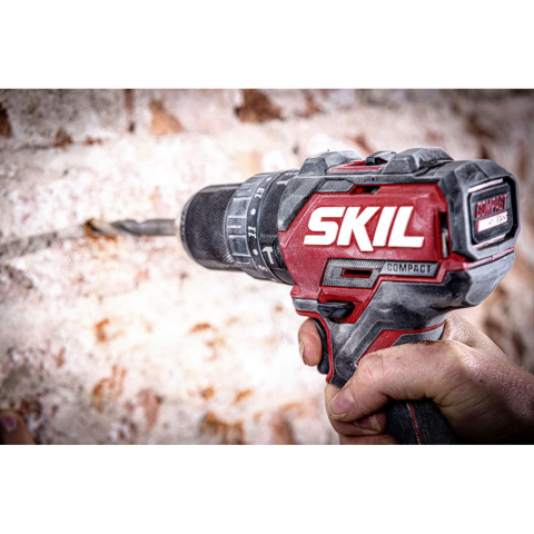 SKIL 3075 JA masina de gaurit cu percutie cu acumulator, cuplu maxim 60 nm, 0-500/0-1800/min, compact Brushless, geanta de transport+set de 6 biti, doar corpul [5]