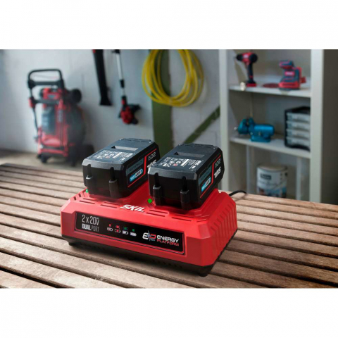 SKIL 3128 AA, Incarcator dual 20V Max, 2.4A, pentru acumulatorii SKIL PWRCORE 20 [1]