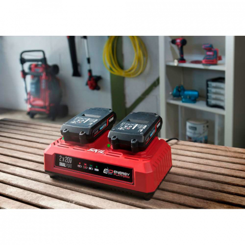 SKIL 3128 AA, Incarcator dual 20V Max, 2.4A, pentru acumulatorii SKIL PWRCORE 20 [2]