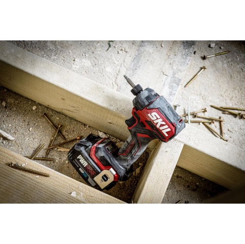 SKIL 3225 JA surubelnita cu impact cu acumulator Compact Brushless, cuplu 250 nm, set 6 biti + geanta de transport, doar corpul [1]