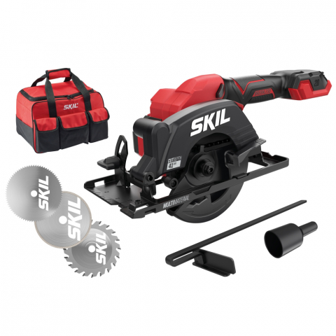 SCULE SI UNELTE - SKIL 3540 FA Mini fierastrau cu acumulator „Compact brushless“, turatie 6000 /min, 3 discuri de schimb si geanta de transport, doar corpul