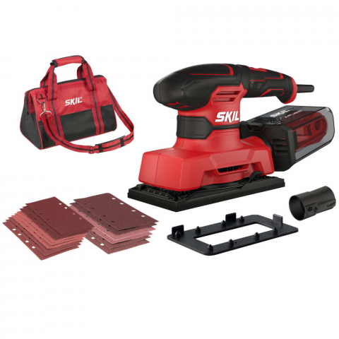 Masini pentru slefuit si lustruit - SKIL 7362 DA, Slefuitor cu vibratii SR1E7362DA, 14000-26000 rpm, 280W, + geanta si accesorii
