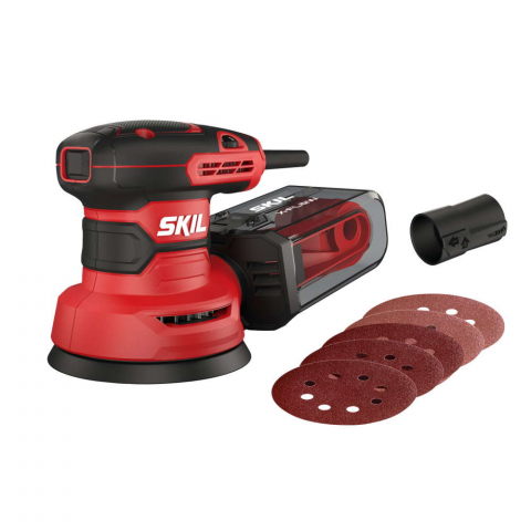 Masini pentru slefuit si lustruit - SKIL 7471 AA, Slefuitor cu excentric SR1E7471AA, 14000-26000 rpm, 300W, + accesorii
