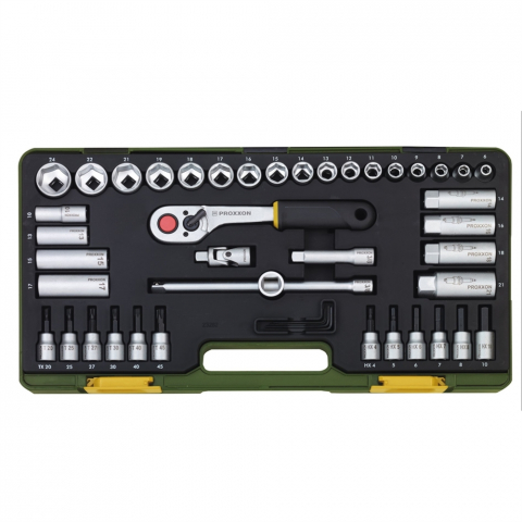 SCULE SI UNELTE - Trusa compacta, Proxxon 23282, 3/8", 47 piese