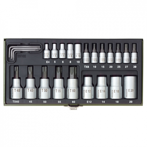 SCULE SI UNELTE - Trusa speciala pentru suruburile TORX, Proxxon 23102, 24 piese