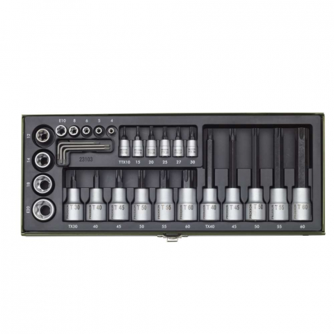 SCULE SI UNELTE - Trusa speciala pentru suruburile TORX, Proxxon 23103, 29 piese
