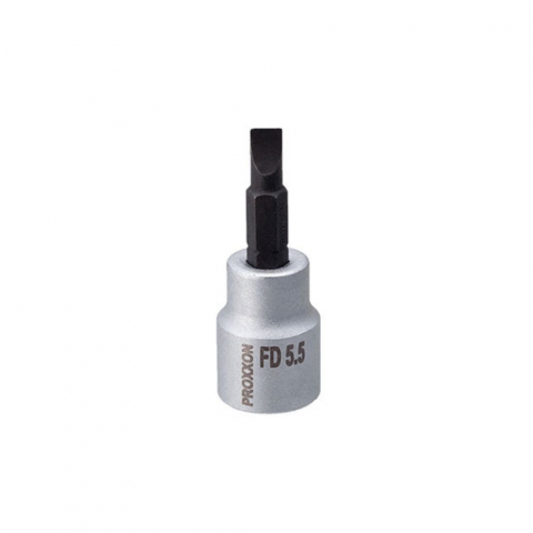 Varfuri surubelnita - Varf surubelnita drept de 5.5mm, Proxxon 23592, cu prindere 3/8" 