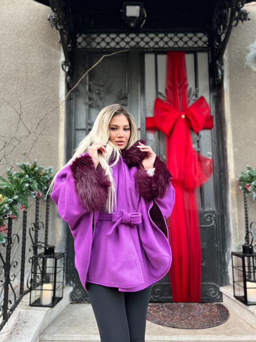 Palton tip capa cu blana [3]