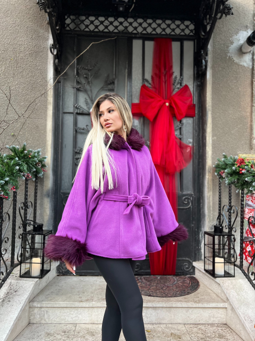 Palton tip capa cu blana [4]