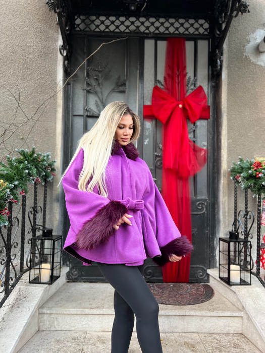 Palton tip capa cu blana [2]