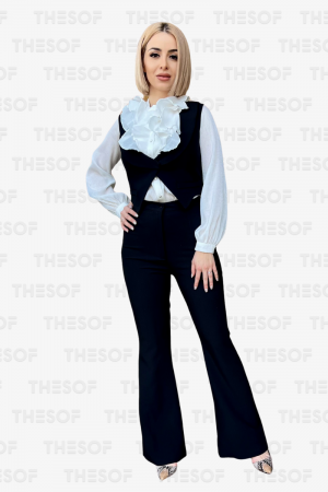 Pantaloni - Pantalon evazat