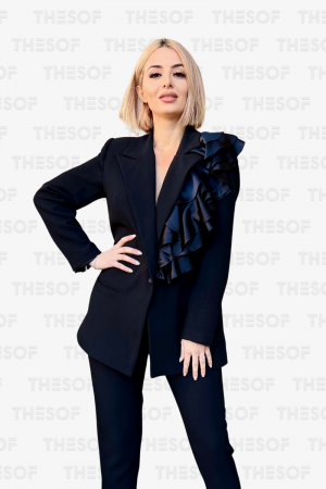 Sacouri/Veste - Sacou cu volane