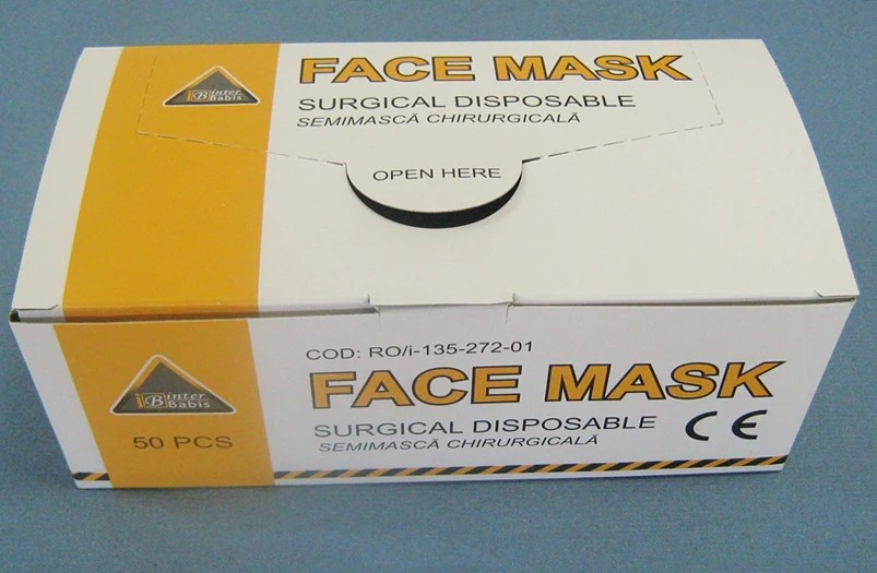 Semimasca cu 3 pliuri de unica folosinta 100% polipropilena - 50buc/set [1]